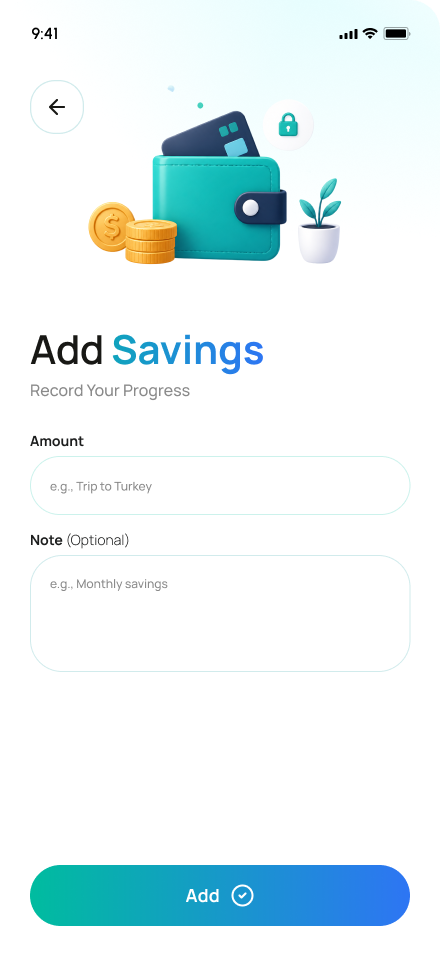 Add Savings